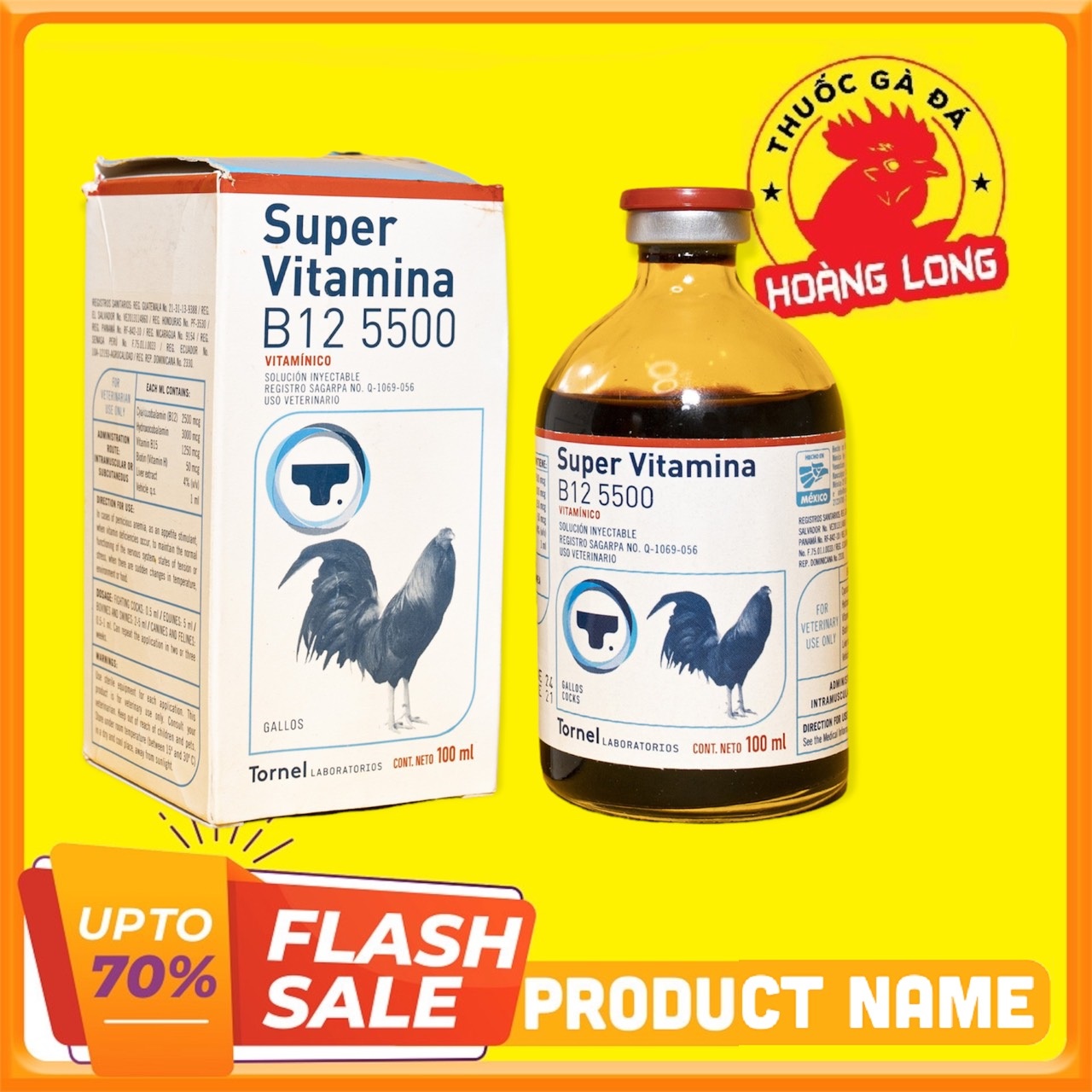 B12 5500 dinh dưỡng dành cho gà đá chai 100ml