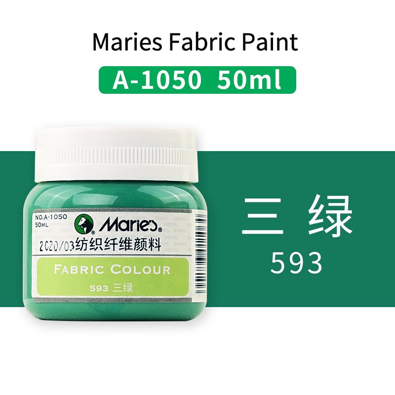 Permanent Fabric Paint Set 50ml/Bottle Textile Acrylic Paints for
