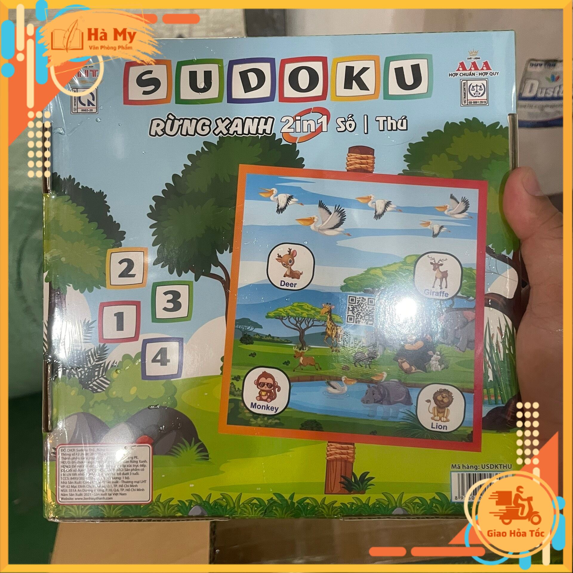 Cờ Thú 2 trong 1 Sudoku Rừng Xanh