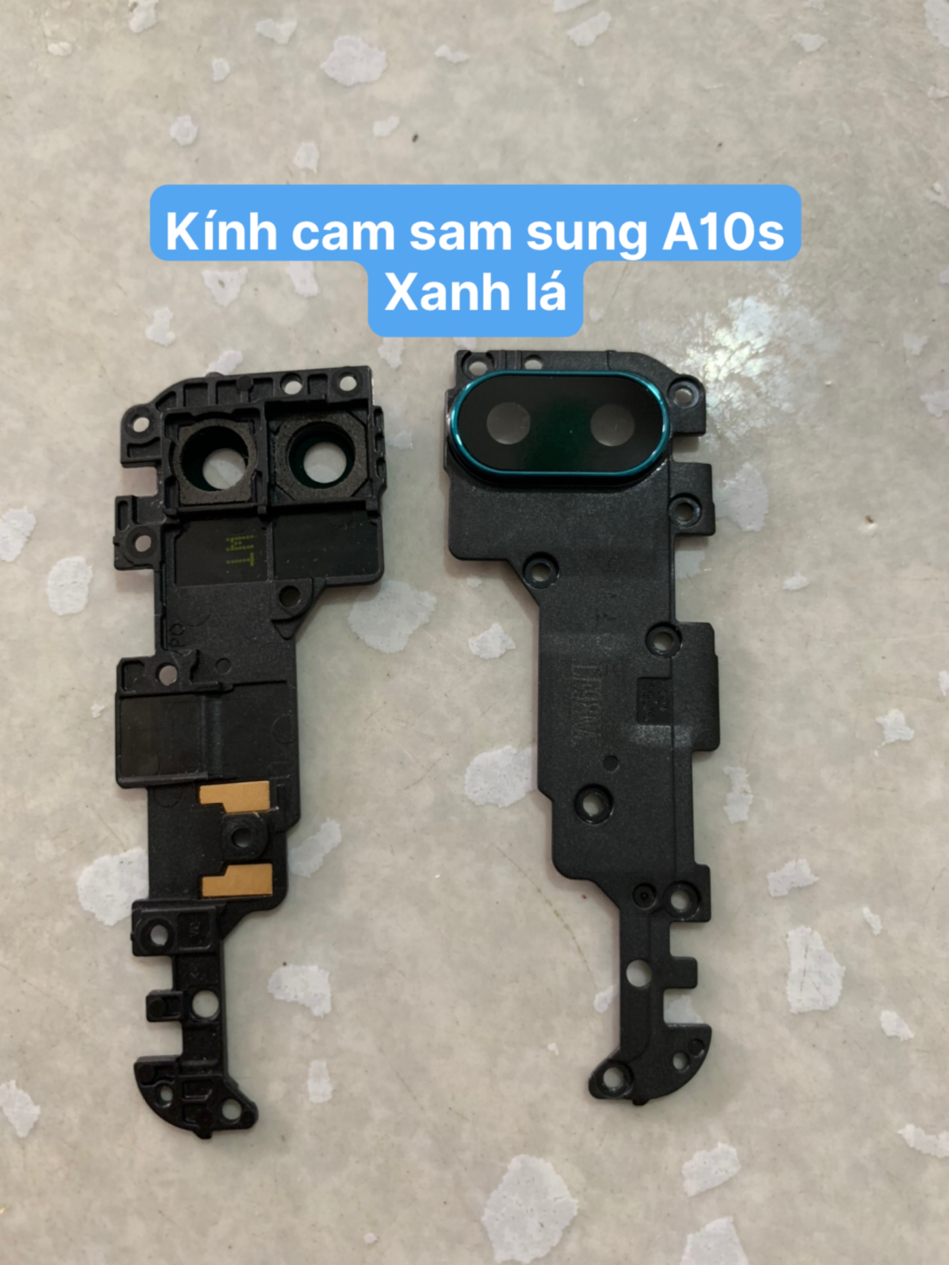Cụm kính camera samsung A10s (gồm kính và vành như ảnh)