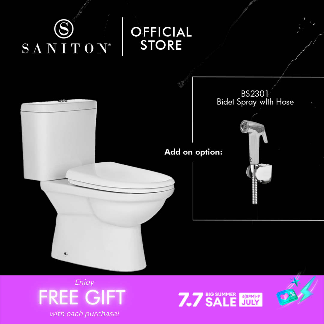 SANITON Indica ST2999 CloseCoupled Toilet Bowl with Bidet Spray