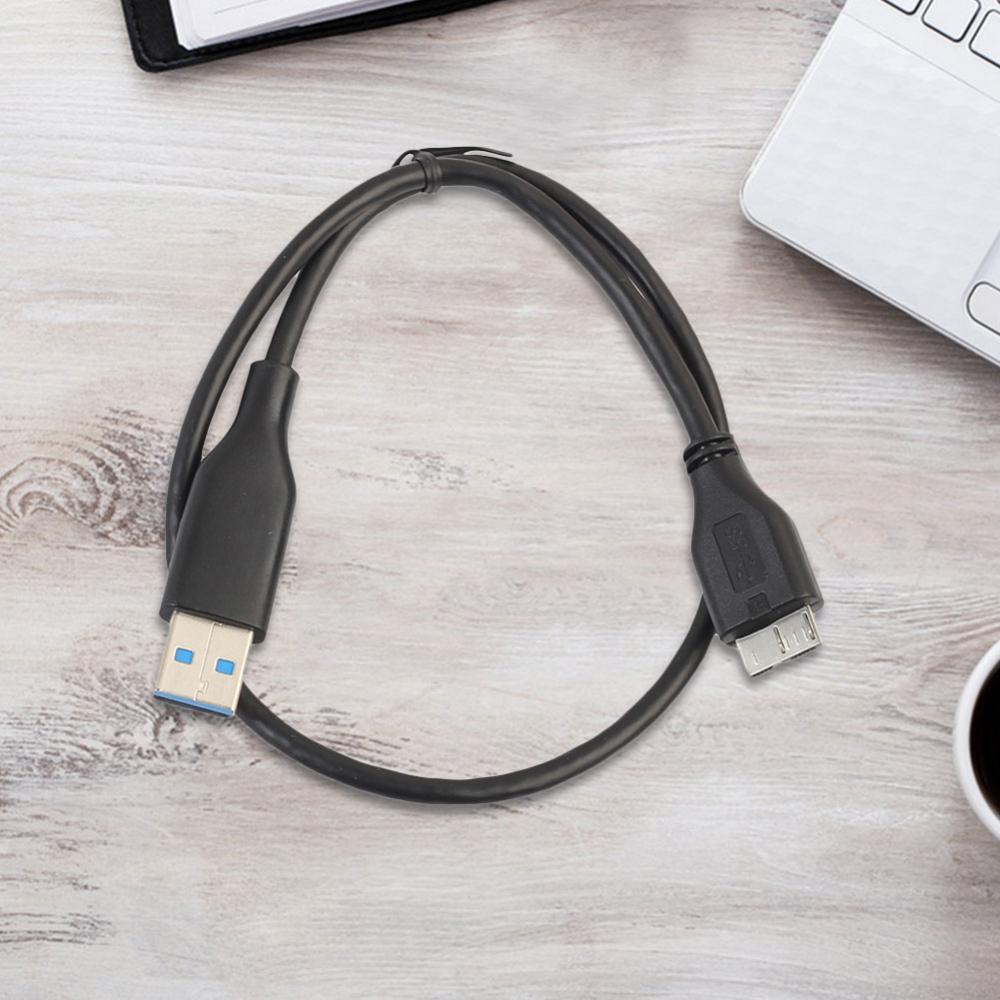 47cm 1.5ft USB 3.0 Male-A to USB3.0 Micro-B Data Cable Black