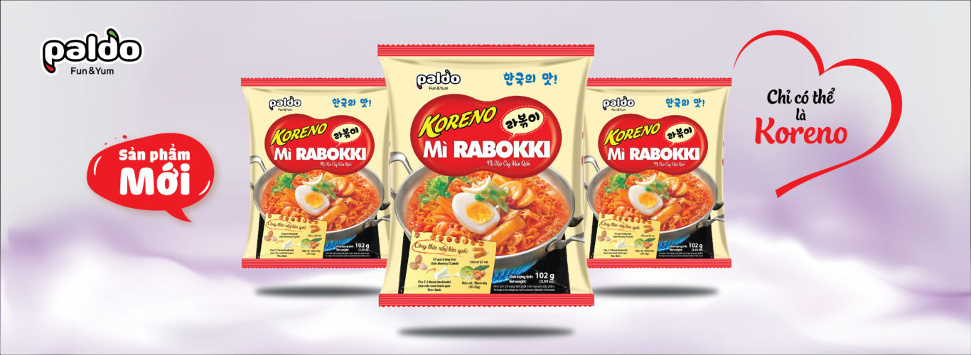 Mì xào cay Koreno Rabokki gói 102g