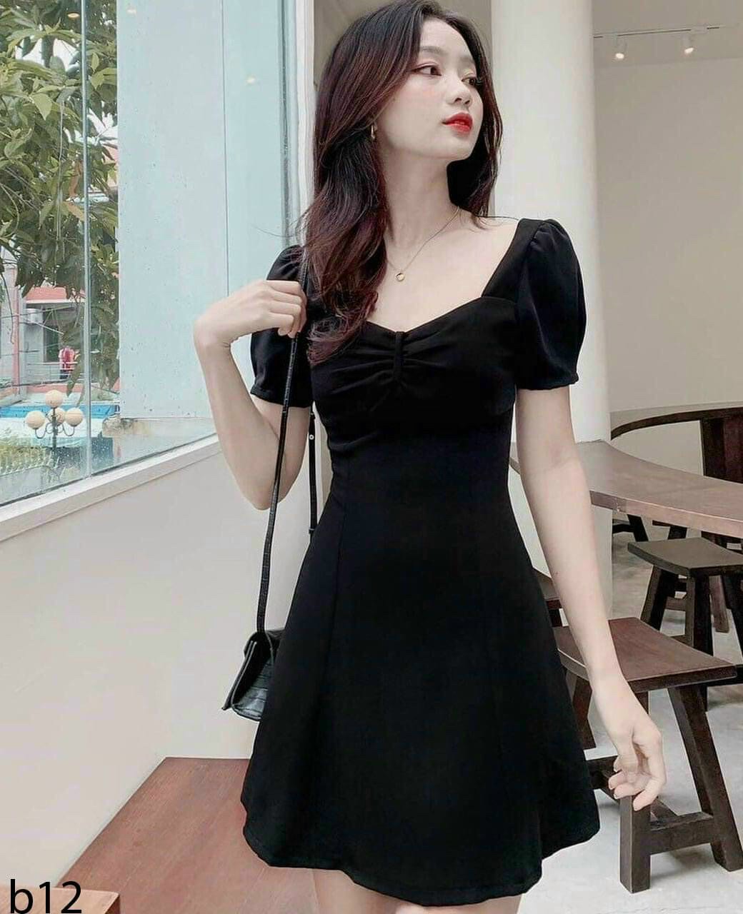 Váy Đầm Tiểu Thư Siêu Xinh Tôn Dáng Sáng Da 2 Màu Lựa Chọn