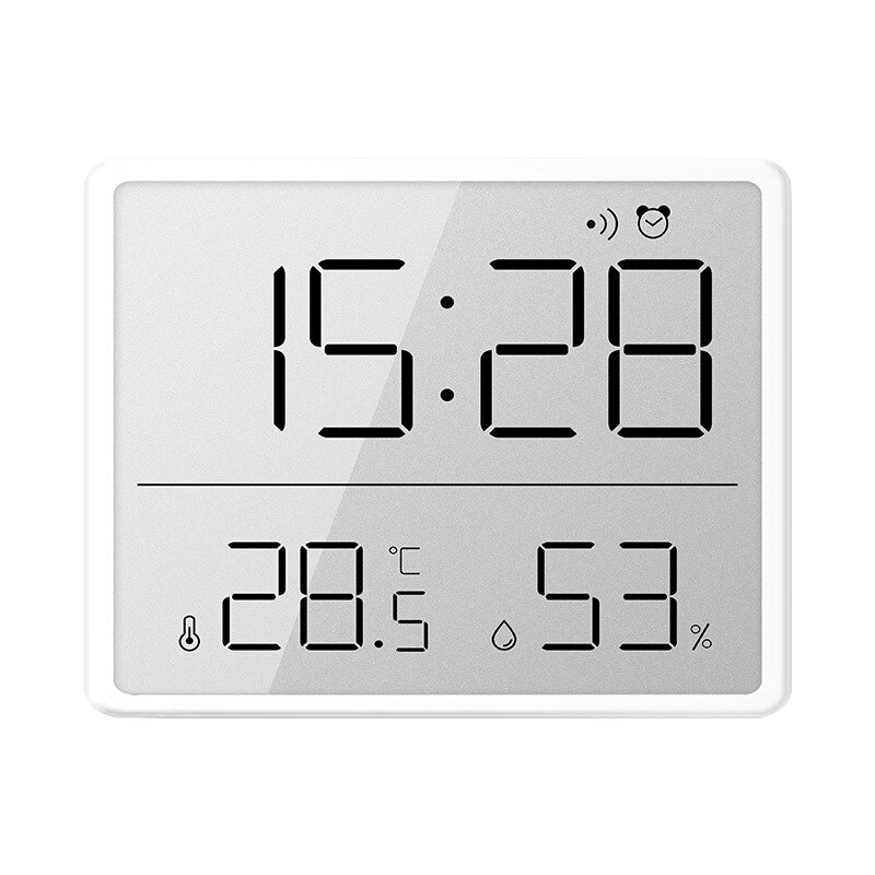Magnetic LCD Digital Alarm Clock For Refrigerator Large Screen Date Temperature Humidity Display Wall Mounted Kitchen Clocks
