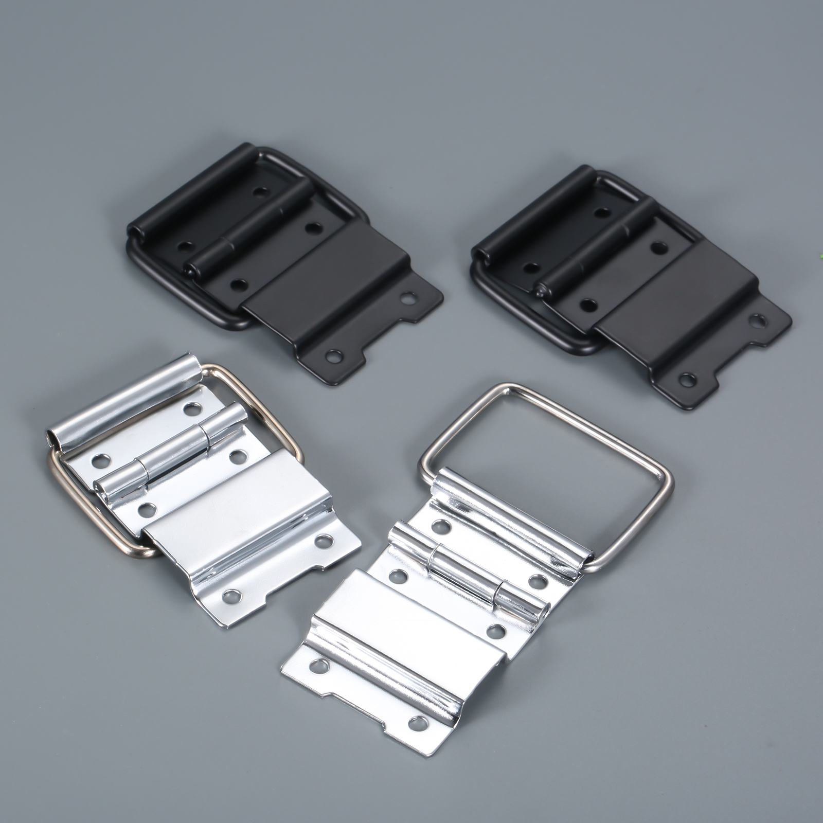 2pcs%20Sliver/black%20Cabinet%20Hinges%20Flight%20Case%20Doors%20Tool%20Boxes%20Lockers%20Support%20Hinge%20Suitcase%20Fitting%20Air%20Box%20Accessories%206%20Hole%20-%20Image%206