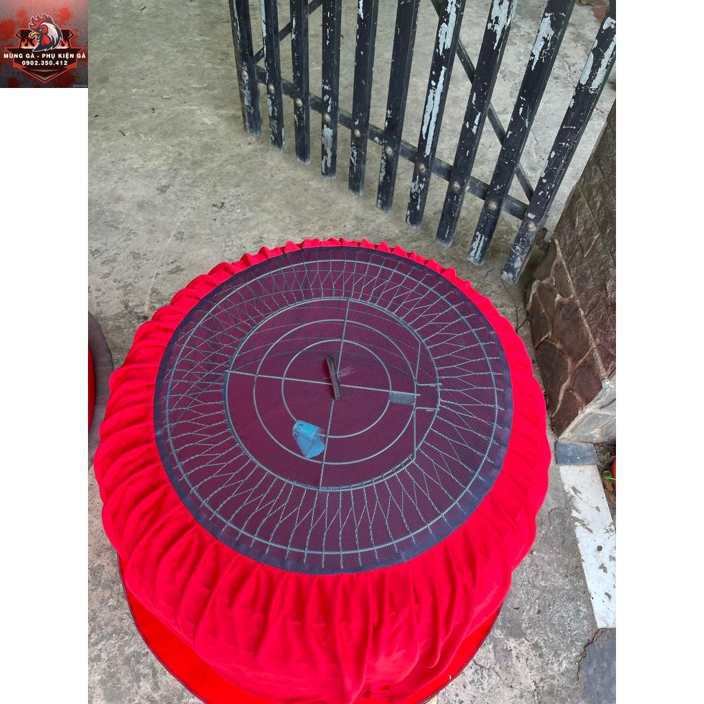 Mùng Gà 1m2 Vải Thun (Nắp Lưới May Lớn)