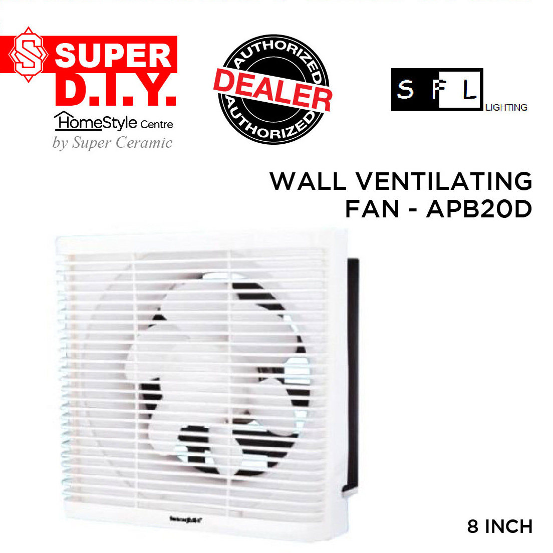 SFL APB20D Wall Ventilation Fan 8 inches Lazada