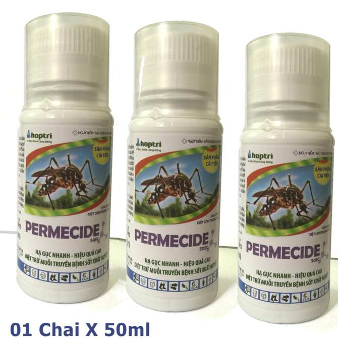 Thuốc diệt muỗi và côn trùng Permecide 50EC chai 50ml x 1 chai