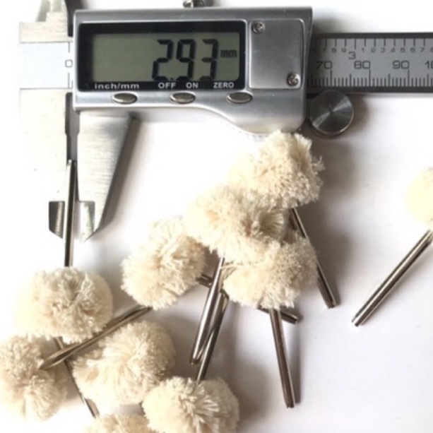 chổi đánh bóng bằng len mềm 25mm cán 3mm/2.35mm
