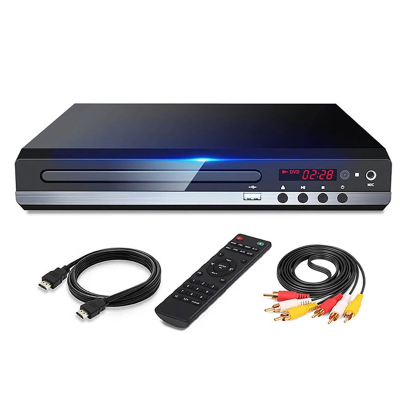 DVD Player 1080P HD Home DVD Player Box for TV All Region Free DVD CD