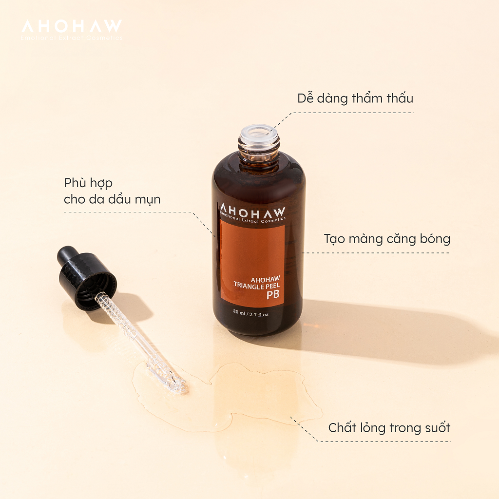 Peel Da Dầu, Mụn Ahohwa Triangle Peel PB (30 ml - 80 ml)
