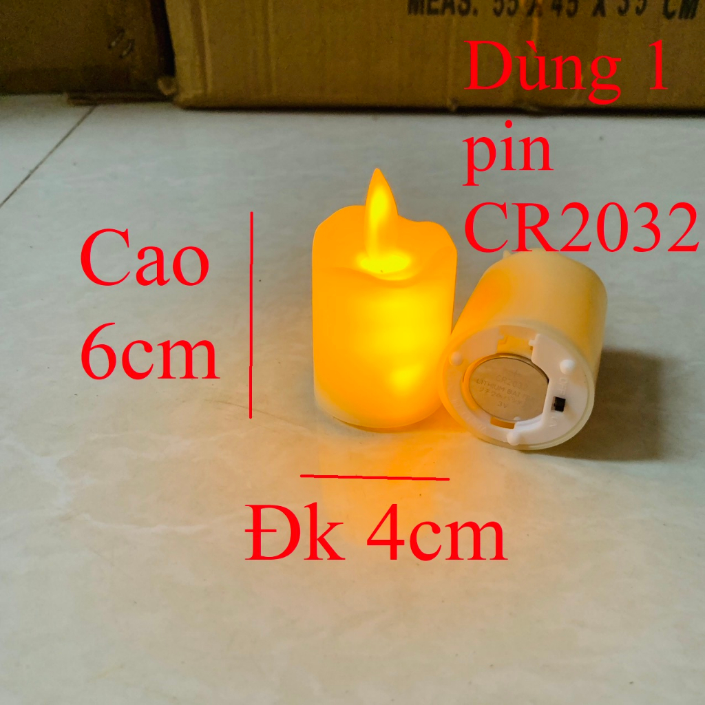 Nến điện tử - đèn cầy điện tử trang trí sinh nhật, nhà hàng, khách sạn, bày bàn tiệc, vỏ nhựa