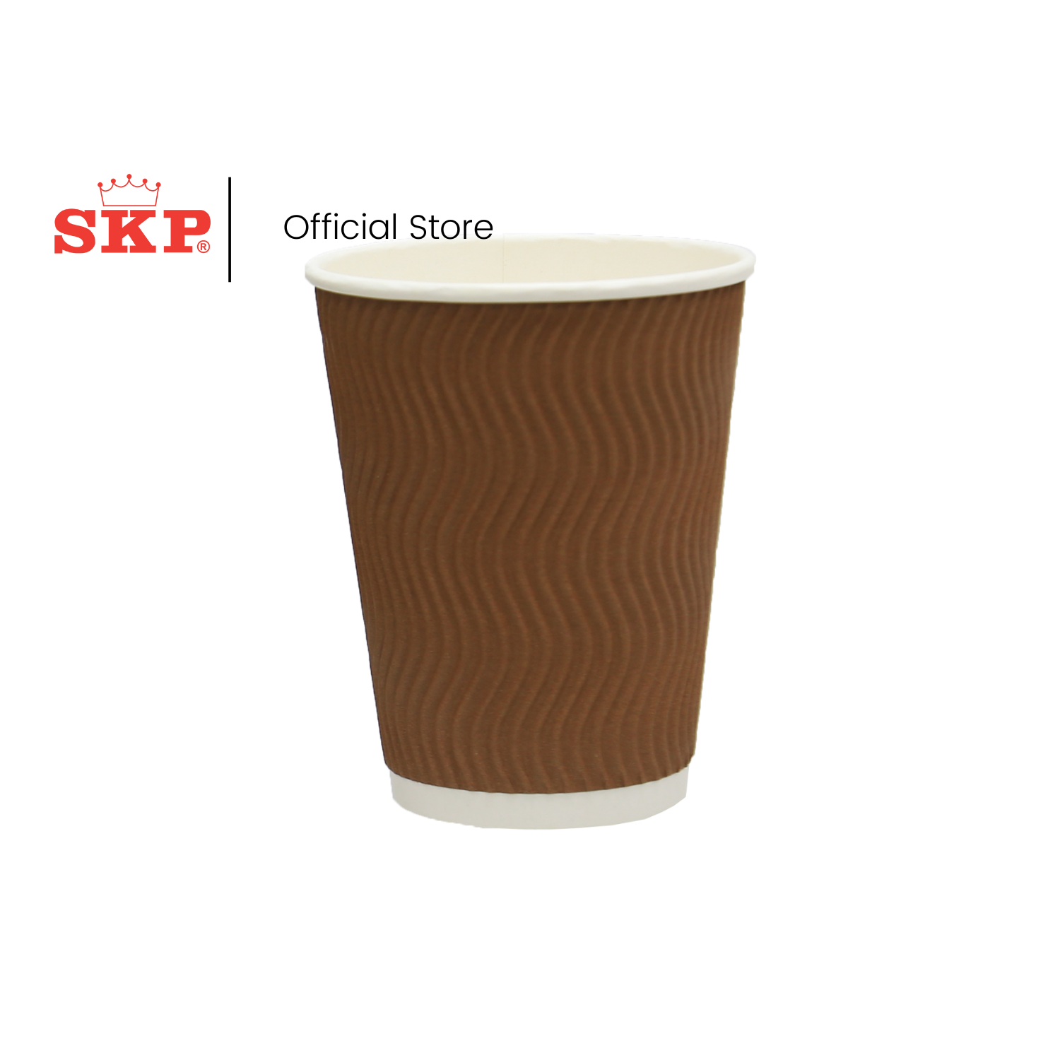 SKP 8oz (230 ml) Brown Paper Cup With Ripple Wrap | Lazada Singapore