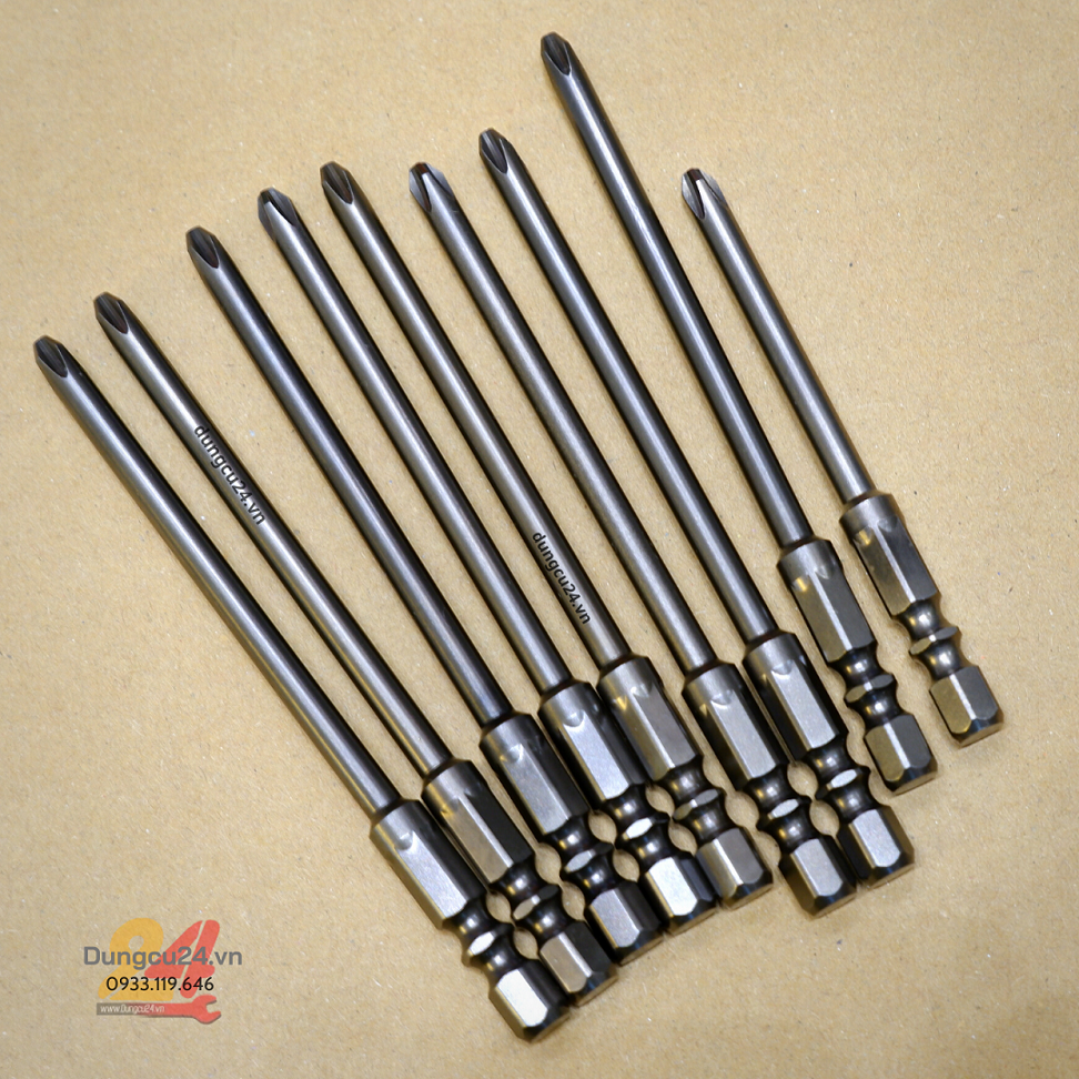[made in japan] Mũi vít nhật OHMI chân ngắn máy mỹ +2 (PH2)/+1(PH1) (GIÁ 1 MŨI)