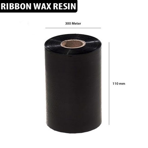 Mực in mã vạch sb22 wax resin ribbon khổ 110mm*300m