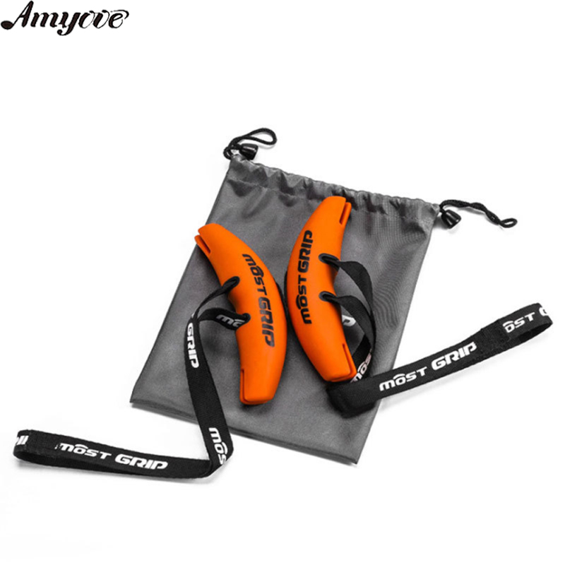 Amyove Pull Up Handles Ergonomic Exercise Resistance Band Tranining Grip Handles For Home Gym Pull-up Bars Barbells