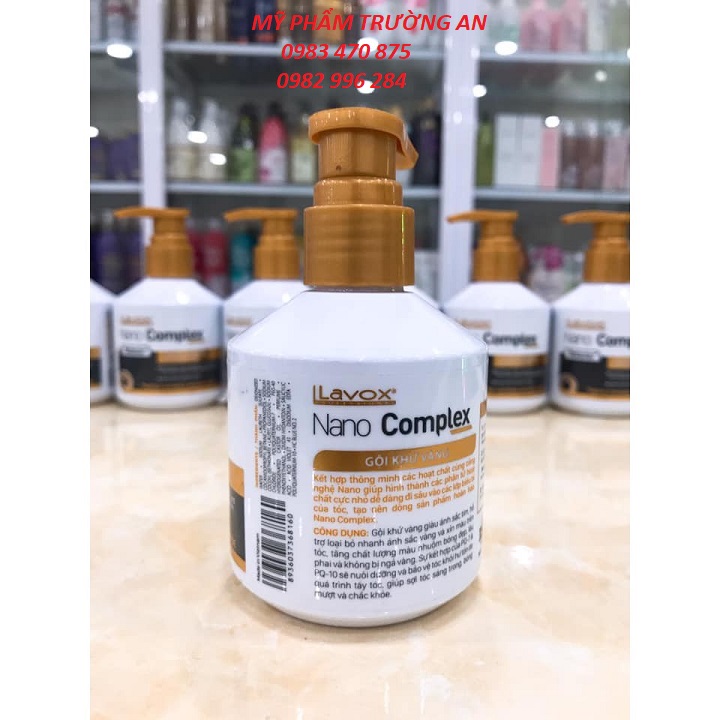 DẦU GỘI KHỬ VÀNG LAVOX COMPLEX 200ML