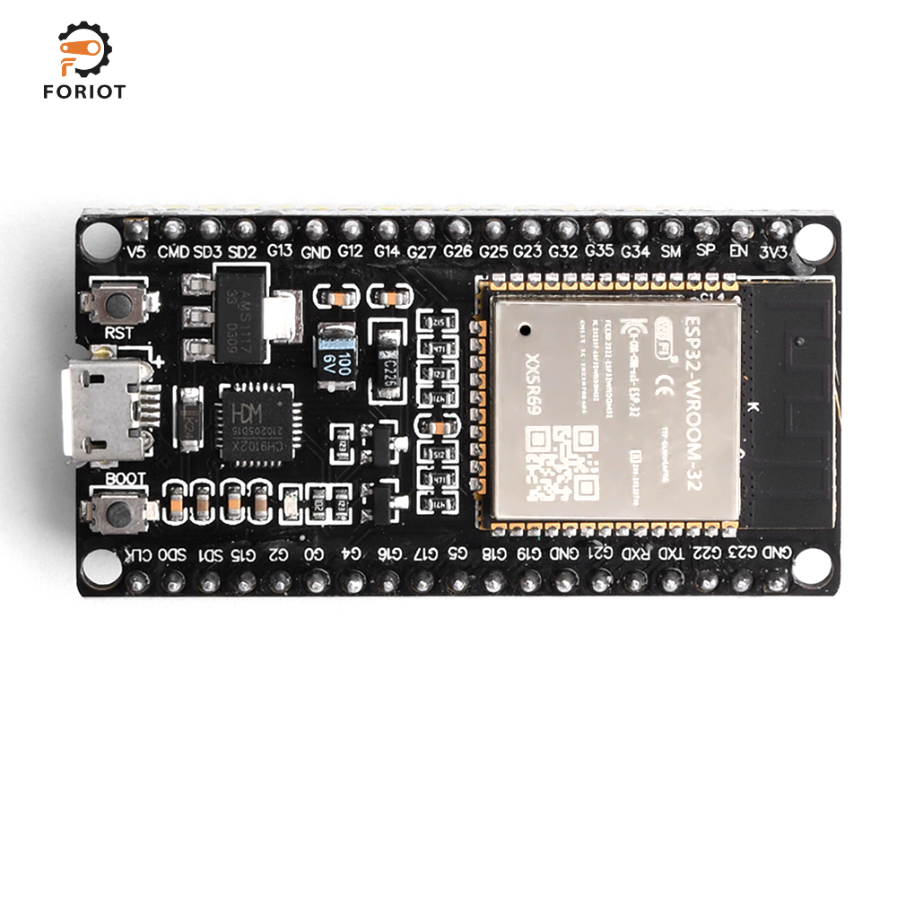 Foriot ESP32 Development Board WiFi Bluetooth Ultra-Low Power Consumption Dual Core WiFi NodeMCU Processor ESP32-WROOM-32D