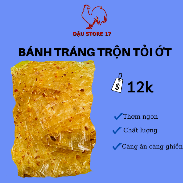 [DẬU STORE 17] Bánh tráng trộn tỏi ớt