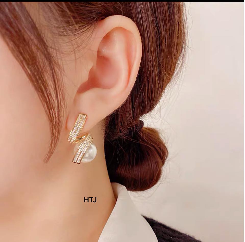 Bông tai bạc thời trang chất liệu bạc s925 MS78a