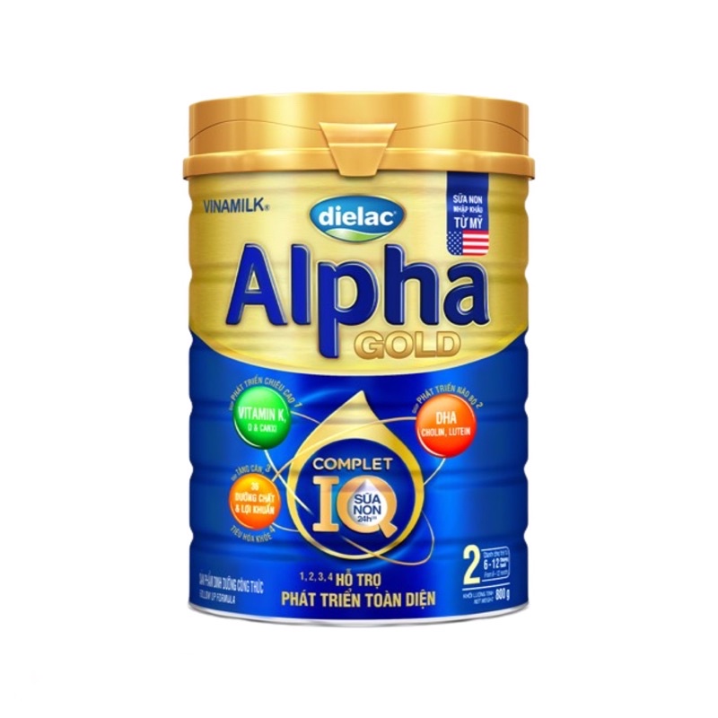 SỮA DIELAC ALPHA GOLD IQ STEP 2 - 800g