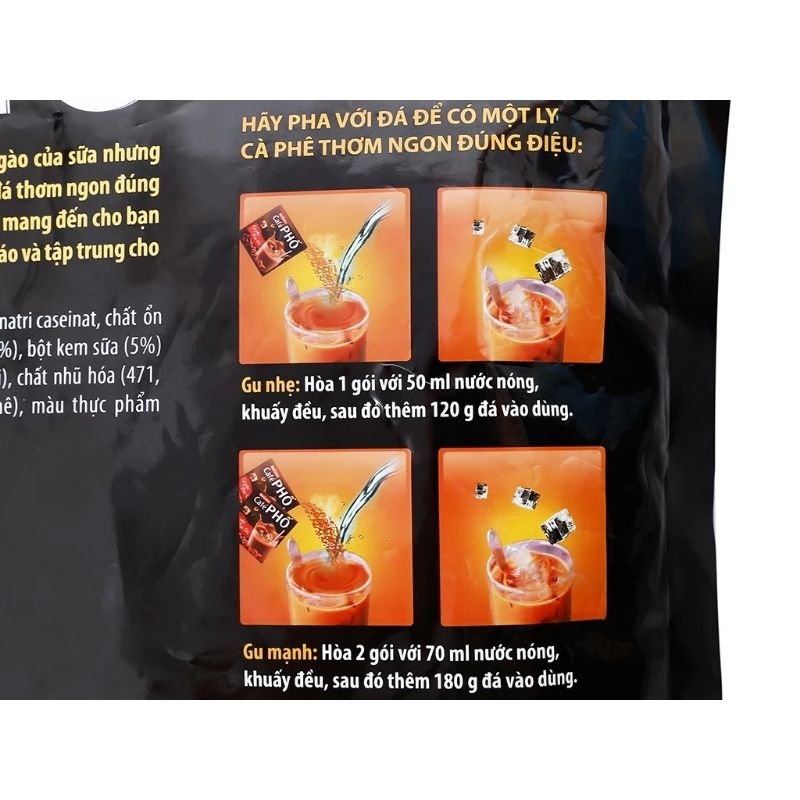 cà phê phố sữa đá 30gói x 24g