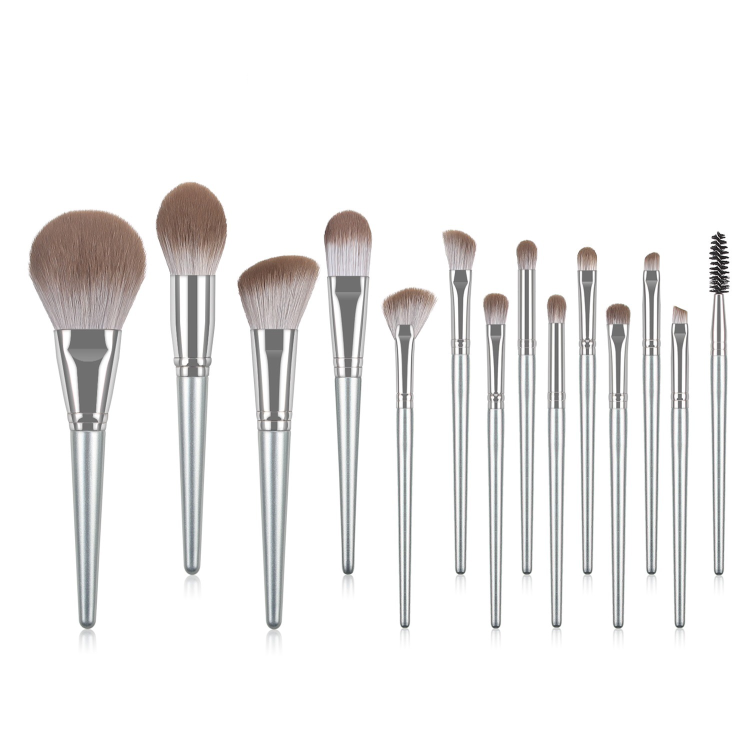 14Pcs Makeup Brush Set Super Soft Hair Artificial Fiber Brush Portable Professional Make Up Brush Set with Bag Blush Loose Powder Brush Eyeshadow Brush Highlight Brush Makeup Brushes Set for Beginners Makeup Tools