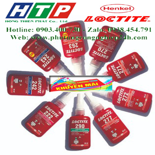Keo 271-50ml khóa ren màu đỏ