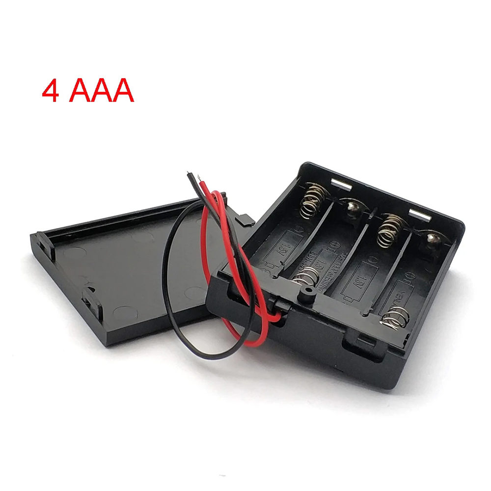 Aaa Holder Aaa Box With Wires And Switch Cover 2/3/4 Slots Aaa Diy ...