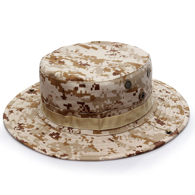 【Huieson】Outdoor round-brimmed hat outdoor Benny hat python hat camouflage hat hiking visor hat