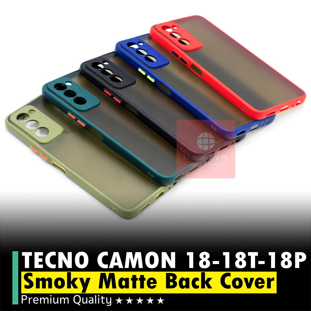 Tecno Camon 18 | Tecno Camon 18T | Tecno Camon 18P Back Cover Smok Matte Armor Defender Case Camera Protection Cover For Tecno Camon 18 | Tecno Camon 18T | Tecno Camon 18P