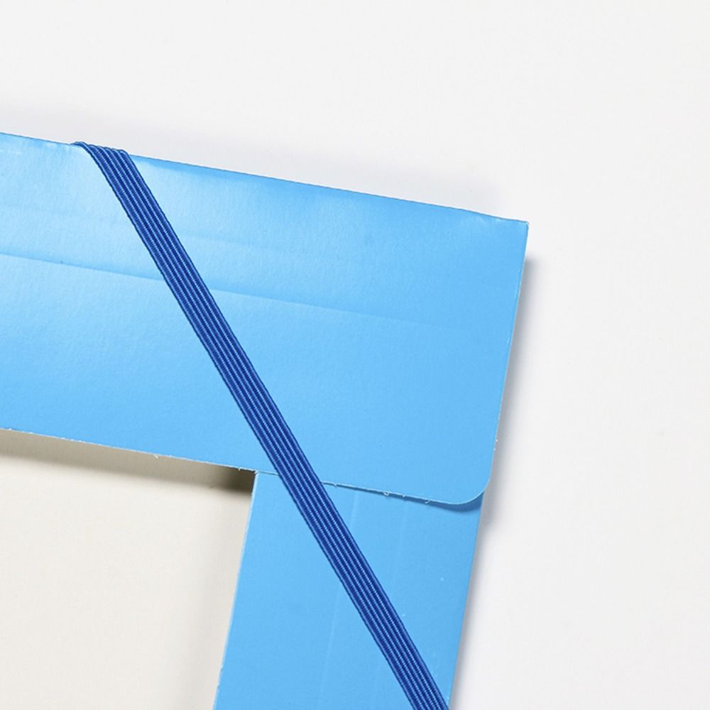High Quality Plastic A4 File Folder Elastic Strap Design Large Capacity File Case Expandable File Bag Exam Paper Storage. 