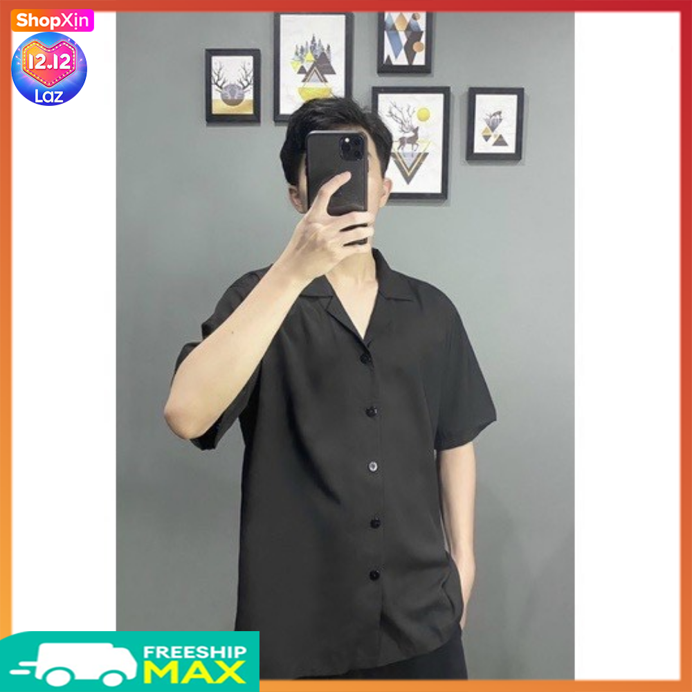 Áo sơ mi blazer nam nữ trơn chất kate lụa siêu mịn mát  thanh lịch