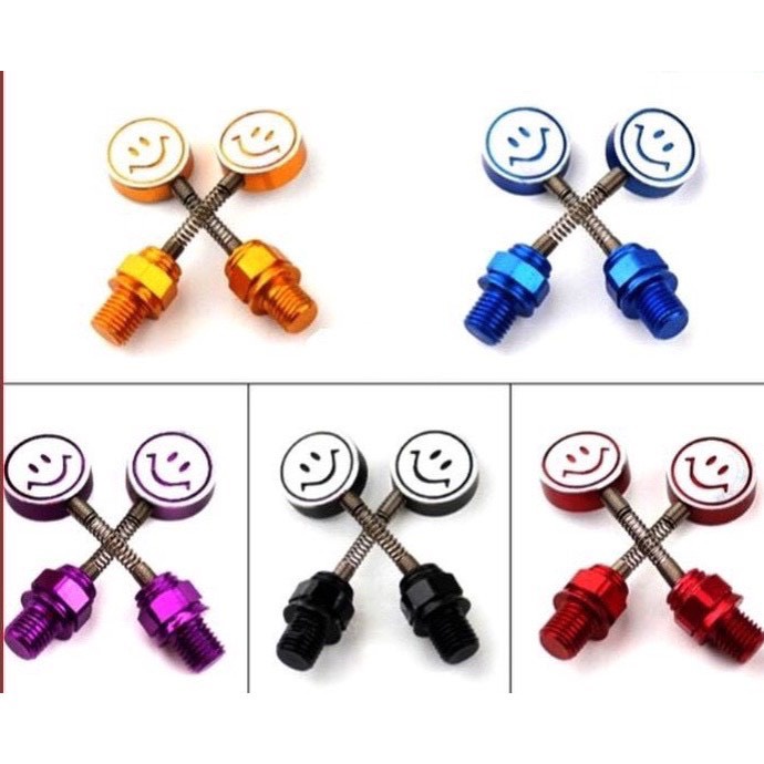 Ốc chân gương lò xo mặt cười gắn chân gương xe máy!