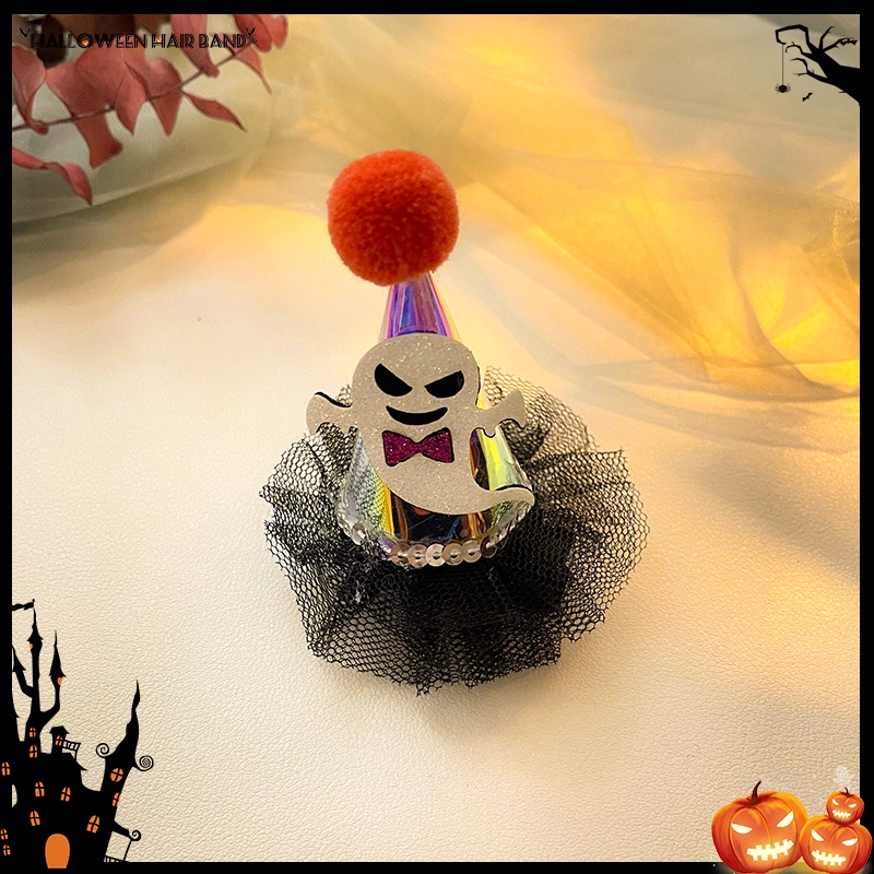 Kẹp tóc Halloween dễ thương và ngộ nghĩnh mang không khí lễ hội.