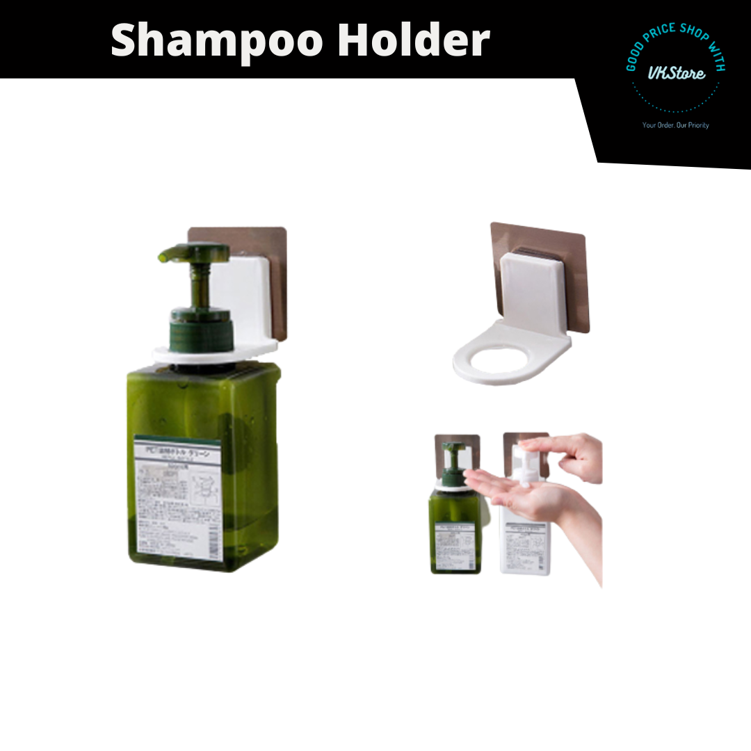 Plastic SelfAdhesive Wall Mounted Bathroom Bottle Holder Sanitizer
