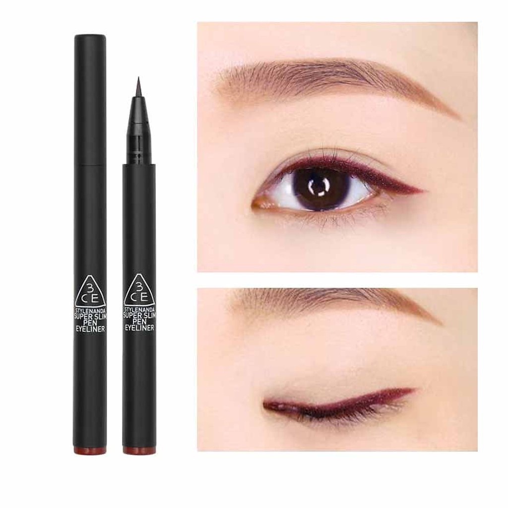 Bút Kẻ Mắt 3ce Super Slim Eye Liner Đen - Nâu