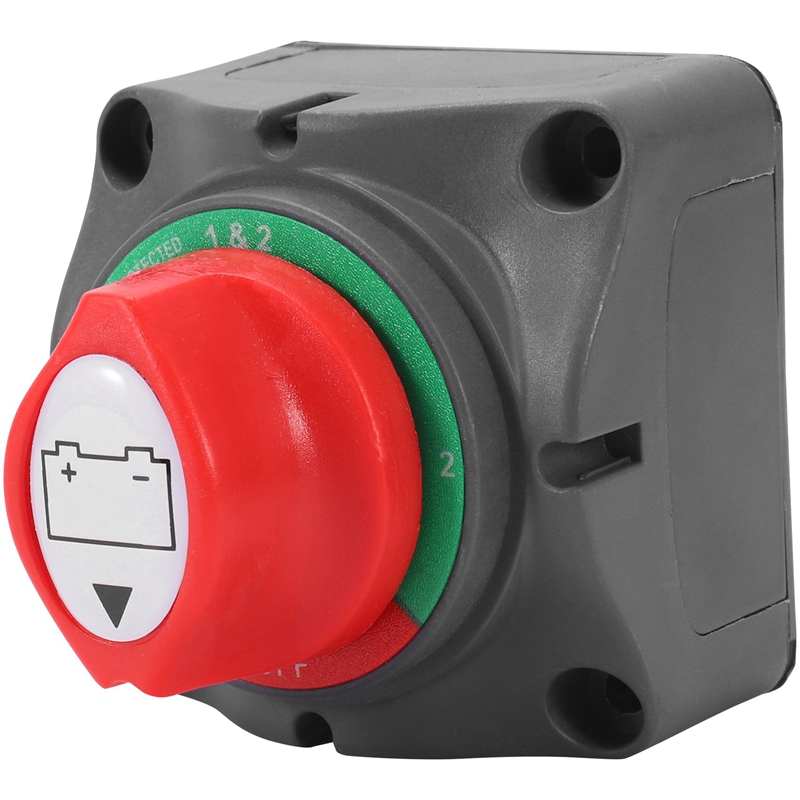 3 position disconnect isolator master switch, 12-60v battery power cut off kill switch, fit for car/vehicle/rv/boat/marine, 200/1250 amps waterproof