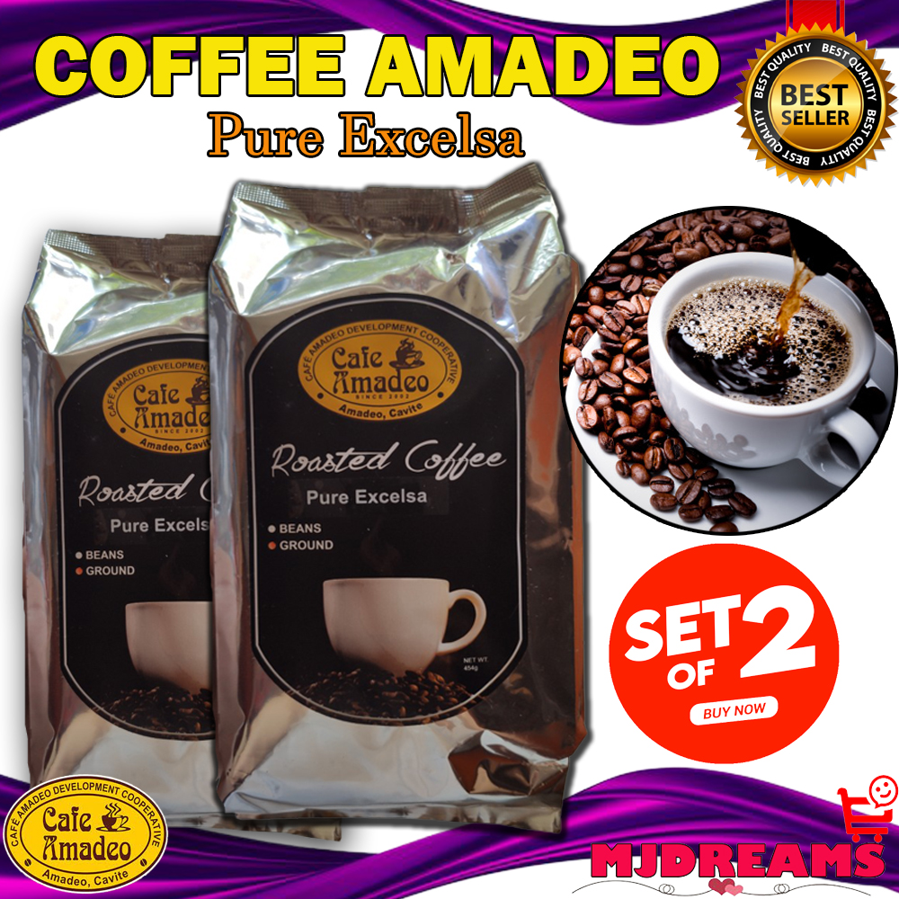 Coffee Amadeo Pure Excelsa Blend Ground (Plastic) 225g KAPENG BARAKO