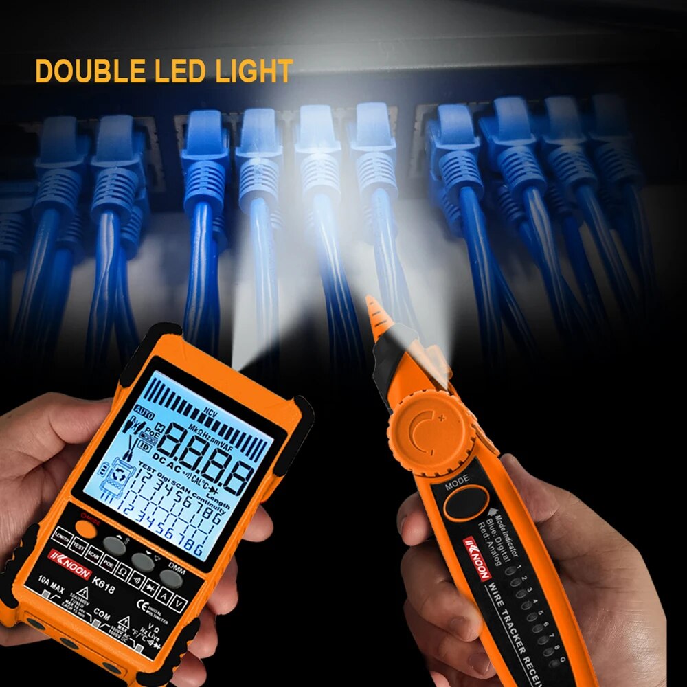 【Trending in Fashion】 Network Cable tester tool handheld with LCD ...