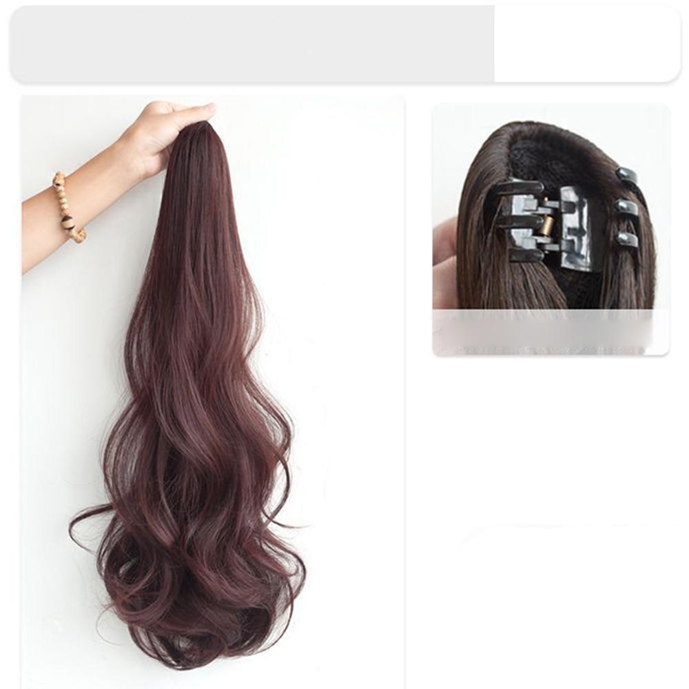 Sanhe Women Ponytail Wig 40cm Fashion Wig Claw Clip Natural Long Curly Wig Women Ponytail Hair Extensions
