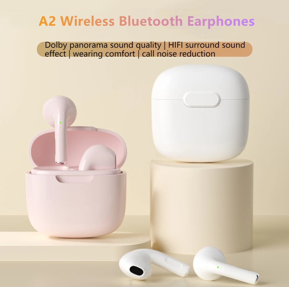New Wireless Bluetooth Headset with Microphone Earbuds Touch Control Bluetooth Earphones Wireless Headphones