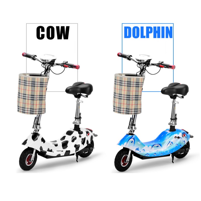 Xe Điện Gấp Gọn Mini E-SCOOTER bánh 8icnh (Ác Quy 24V-12A/ Có Giảm Sóc Trước)