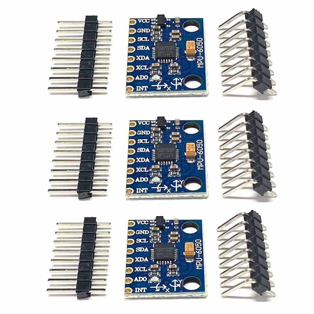 FLOWERF 3PCS GY-521 MPU-6050 3 Axis Accelerometer Gyroscope Module ...