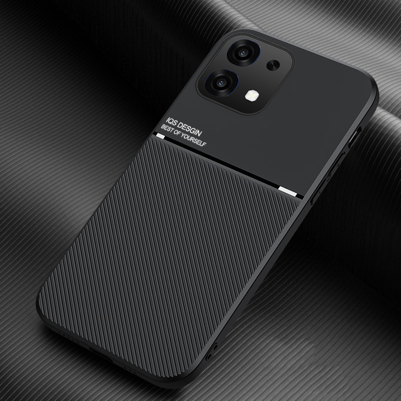 New Phone case OPPO A6 Pro Back cover Rough Cross Patterned Magnetic Soft Silicone Leather for OPPO A6 Pro case.