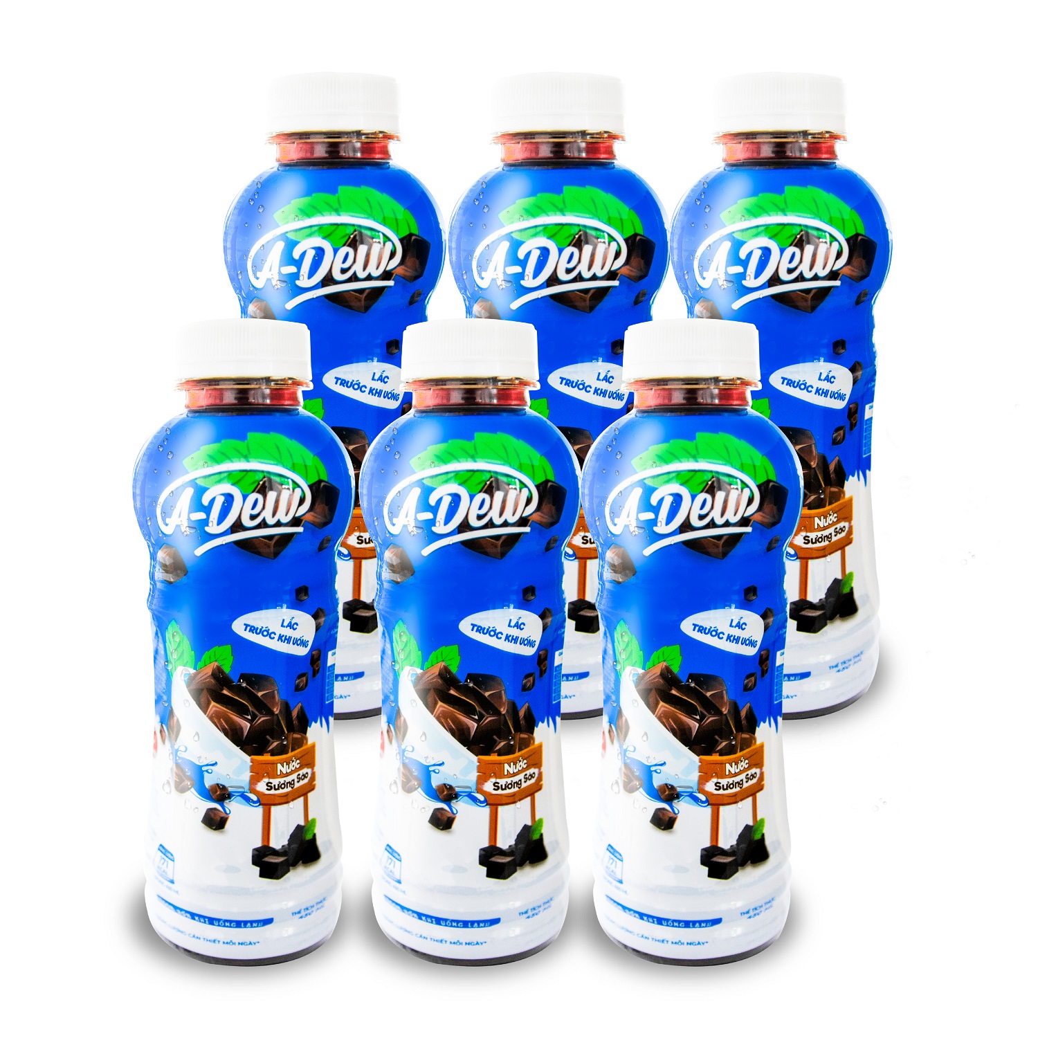 Lốc 6 chai nước sương sáo a-dew 450ml