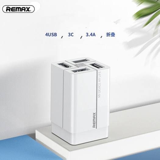 [ 4 Cổng Sạc Usb ] Cóc Sạc Nhanh 3.4A Remax RP-U43