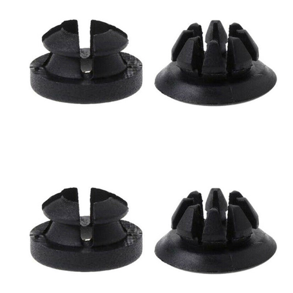 Practical Quality Durable Clip 6 Pcs Accessories Black+White Hood Plastic