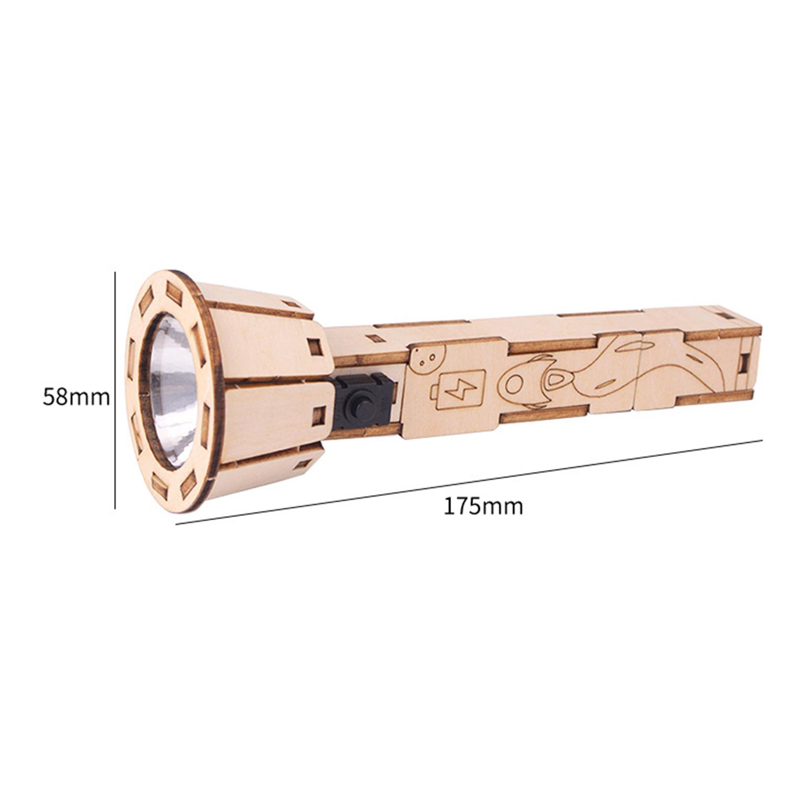 Gemvan DIY Flashlight Assembling Puzzle Exquisite Display Toy STEM Toys for Children